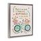 Stupell Industries Happiness Is The Path Framed Floater Canvas Wall Art Design by Irene Chan